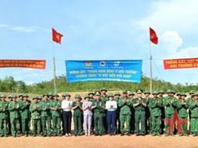 Bộ đội Biên phòng tỉnh Đắk Lắk: Trồng hơn 4.000 cây xanh trong Tháng hành động vì môi trường