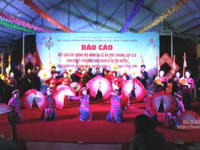 Ra mắt câu lạc bộ sinh hoạt văn hóa dân gian dân tộc Nùng các thôn xã Thành Hòa, huyện Văn Lãng