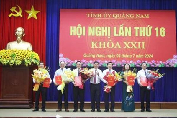 Quảng Nam công bố nhiều nhân sự chủ chốt