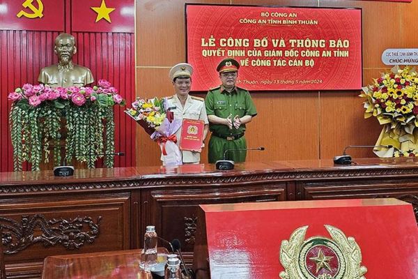 Quyết định nhân sự của Bộ Công an tại Bình Thuận