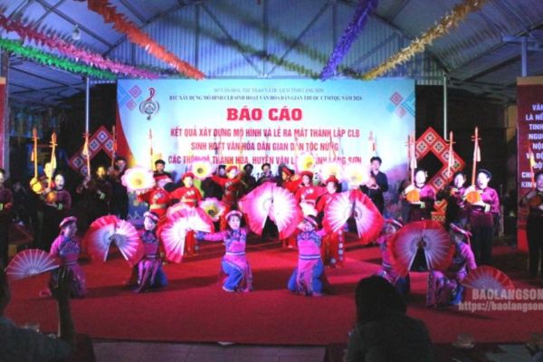 Ra mắt câu lạc bộ sinh hoạt văn hóa dân gian dân tộc Nùng các thôn xã Thành Hòa, huyện Văn Lãng