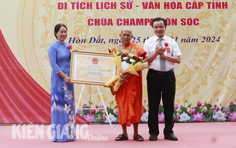 Chùa Champa Hòn Sóc đón xếp hạng Di tích Lịch sử - Văn hóa cấp tỉnh