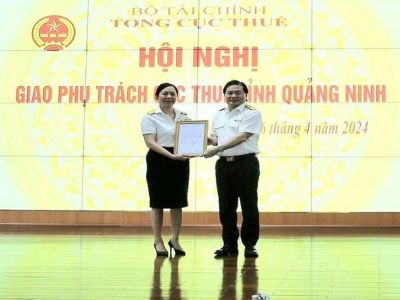 Bà Nguyễn Thị Minh phụ trách Cục Thuế Quảng Ninh