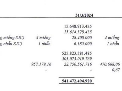 Chủ thương hiệu Vinasoy nắm giữ gần 7.300 tỷ đồng tiền mặt, có cả vàng và USD