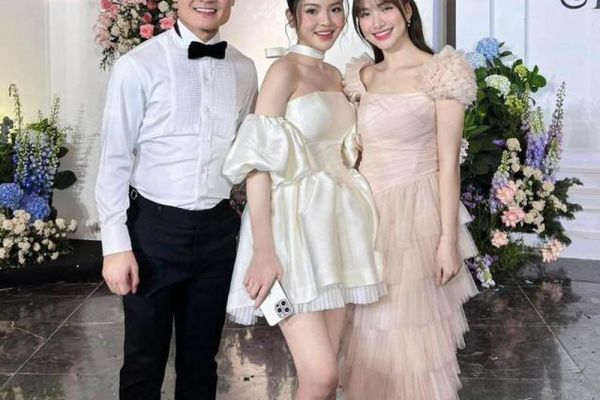 Dự đám cưới Quang Hải, Hòa Minzy có chiều cao khiêm tốn nhưng khán giả vẫn mê vì sắc vóc gợi cảm