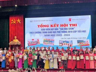 Gần 200 thầy cô Lào Cai đạt giải tại Hội thi giáo viên dạy giỏi bài học STEM