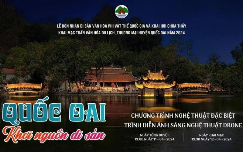 Hà Nội: Quốc Oai trình diễn Drone light và nhiều hoạt động hấp dẫn tại lễ hội chùa Thầy 2024