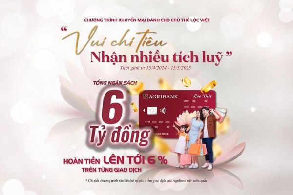 Mua sắm thả ga, hoàn tiền cực đã với thẻ Lộc Việt