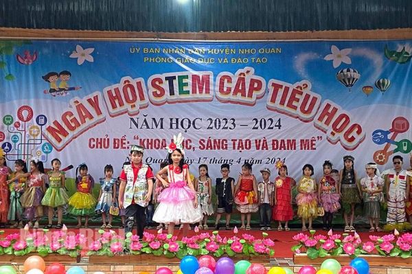 Nho Quan tổ chức ngày hội STEM cấp Tiểu học