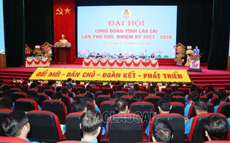 Phiên thứ Nhất Đại hội Công đoàn tỉnh Lào Cai lần thứ XVII, nhiệm kỳ 2023 - 2028