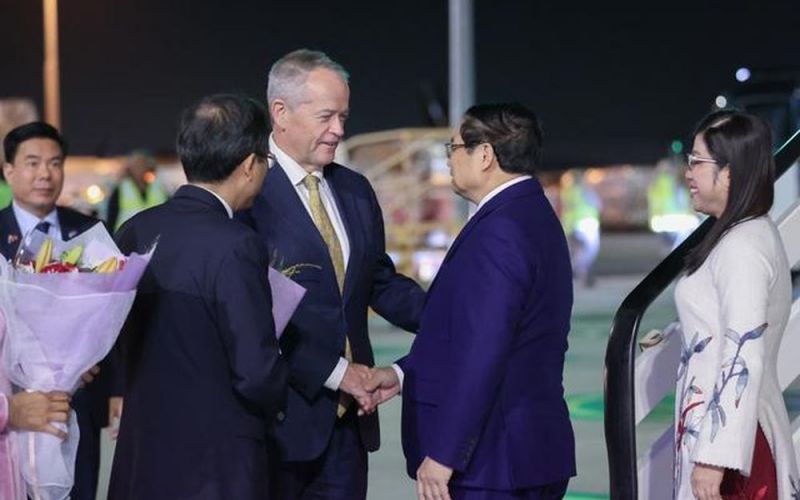 Thủ tướng Phạm Minh Chính và Phu nhân tới Melbourne