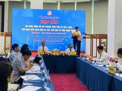 Tỉnh Ninh Thuận họp báo giới thiệu Hội nghị công bố quy hoạch, xúc tiến đầu tư