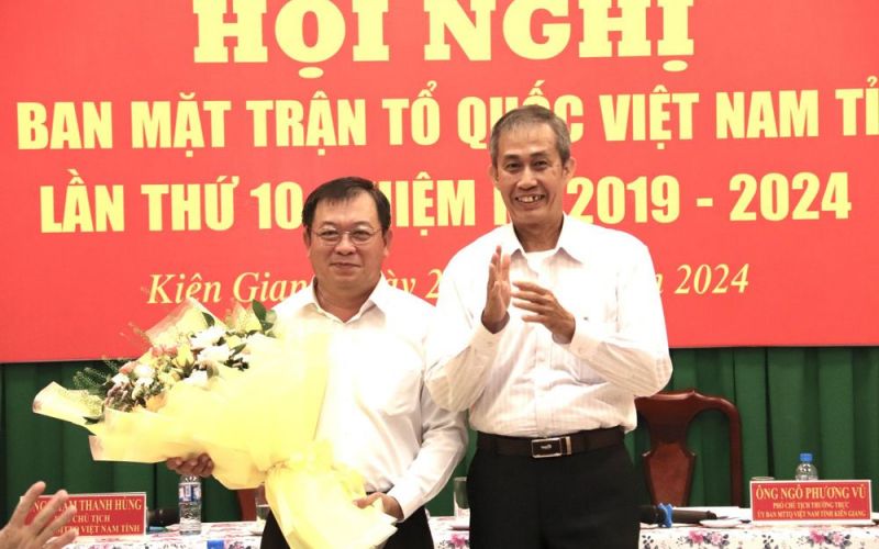Ủy ban Mặt trận Tổ quốc Việt Nam tỉnh Kiên Giang có tân chủ tịch