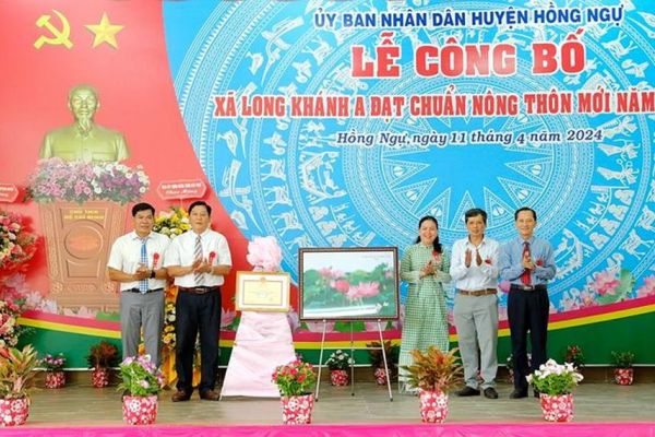 Xã Long Khánh A về đích nông thôn mới